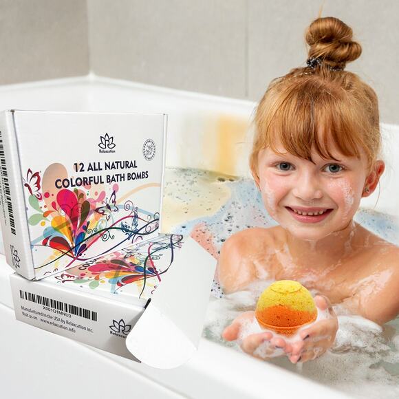 12 Bath Bombs for Kids with Surprise Toys Inside - Picture 8 of 8